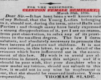 Georgia Messenger (Fort Hawkins), May 18, 1837, p. 70.  Georgia Historic Newspapers.